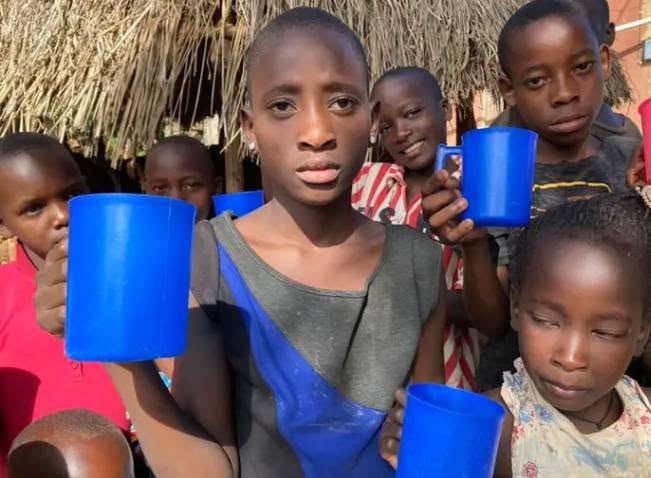 Children with meals